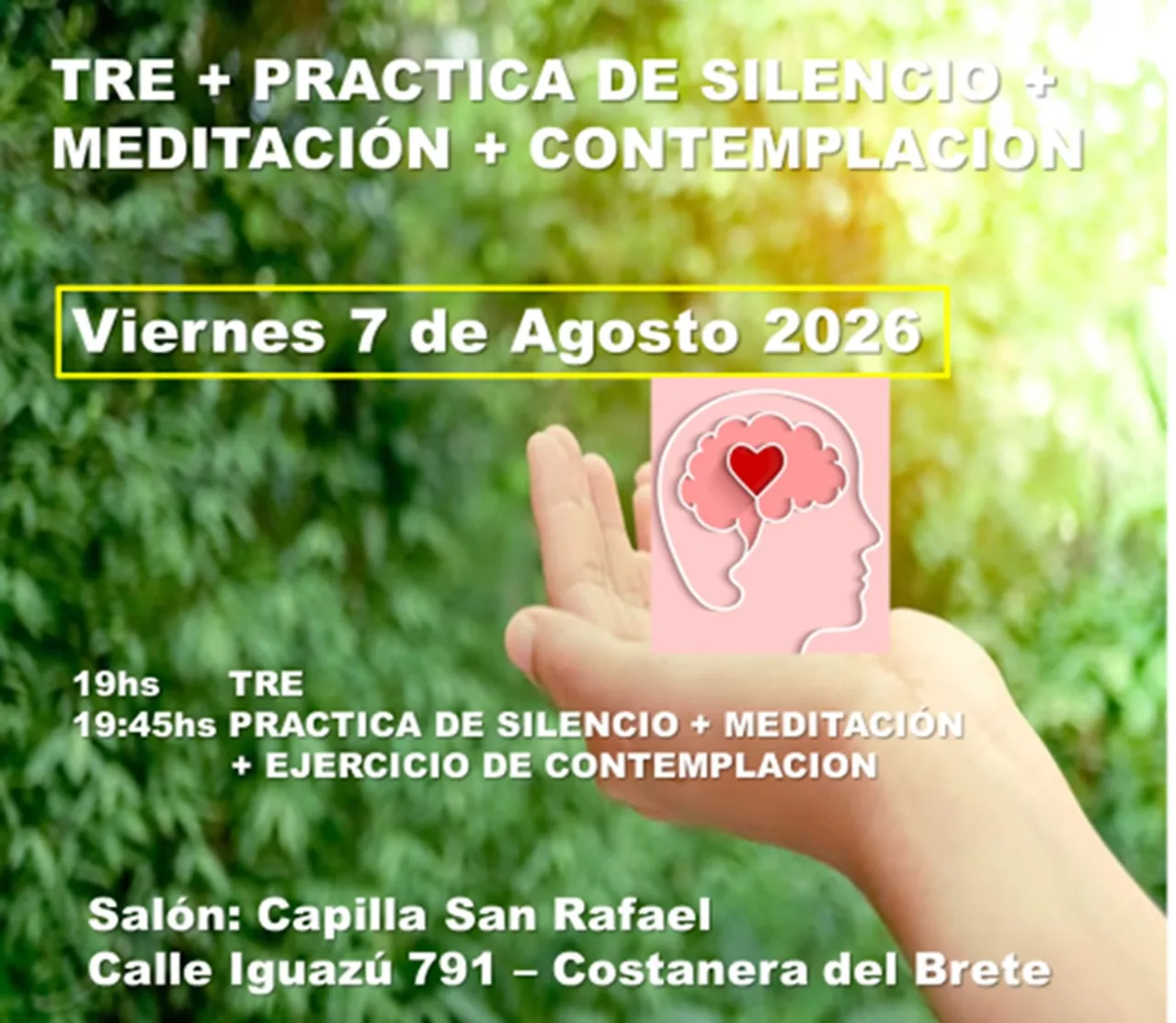 Jornada de Bienestar Integral en Posadas: TRE, Meditación y Contemplación